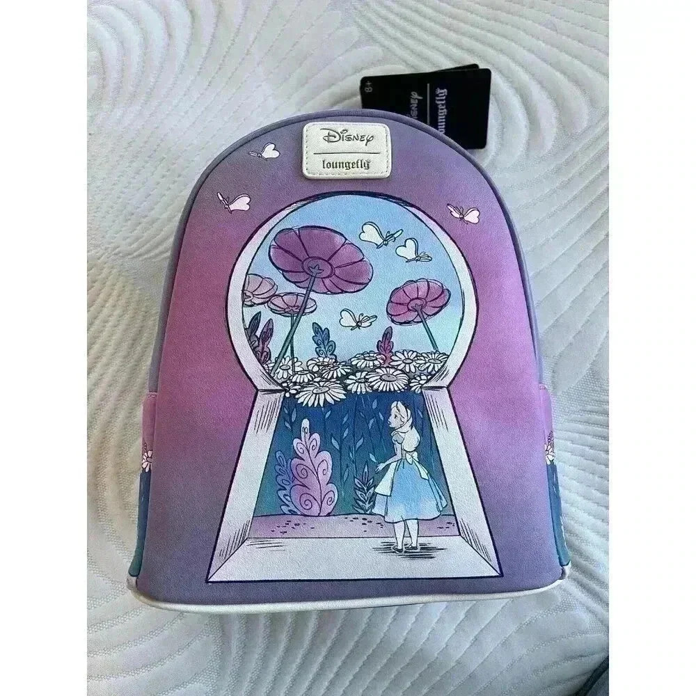 Loungefly Purple Ombre Alice in Wonderland Keyhole Mini Backpack